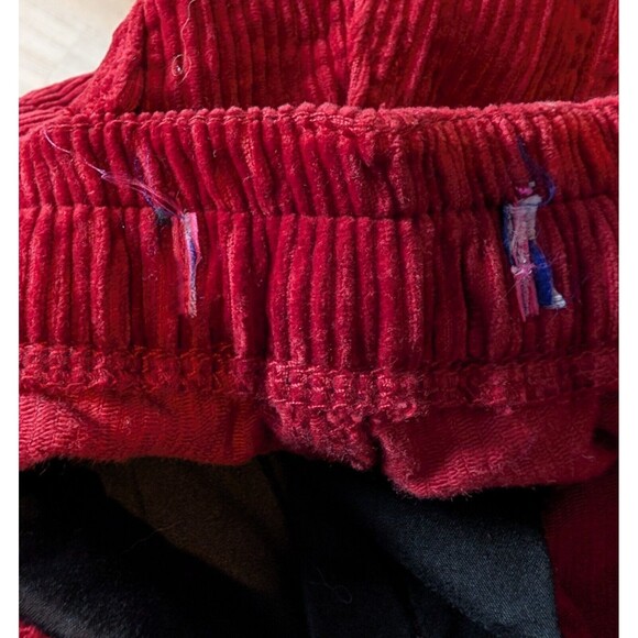 Empyre Tori Red Corduroy Skate 90s Y2K Pants Size 6 Pleated Wine Corduroy Grunge - Picture 9 of 11